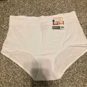 Warner's White Comfort underpants size 8
